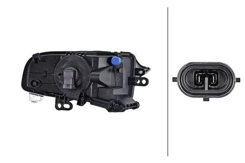 HELLA 1NE 010 832-331 Nebelscheinwerfer links Halogen AUDI