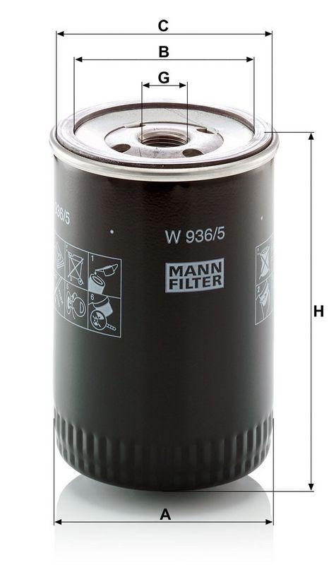 MANN-FILTER W 936/5 &Ouml;lfilter