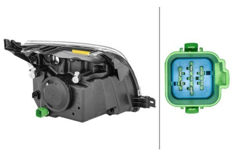 HELLA 1ED 246 044-211 Heckscheinwerfer links Halogen FORD