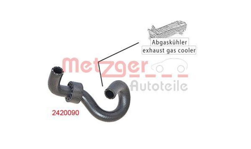 METZGER 2420090 K&uuml;hlerschlauch f&uuml;r FORD