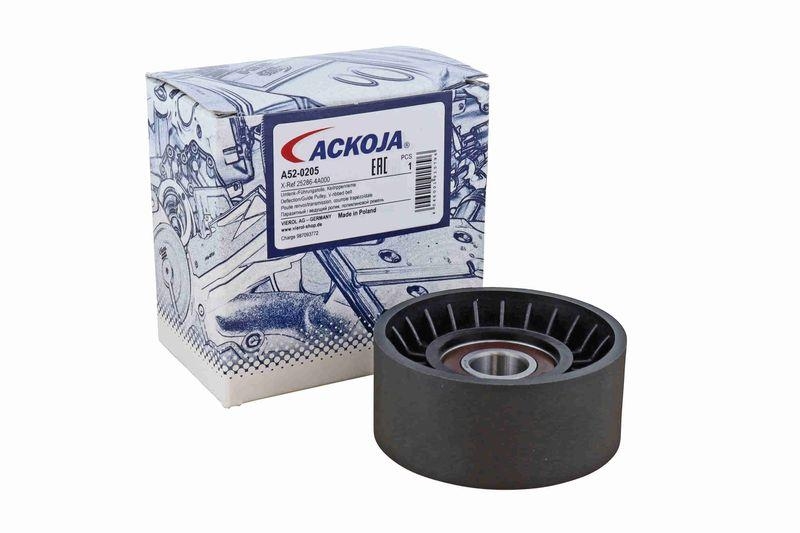 ACKOJA A52-0205 Umlenk-/F&uuml;hrungsrolle, Keilrippenriemen f&uuml;r HYundAI