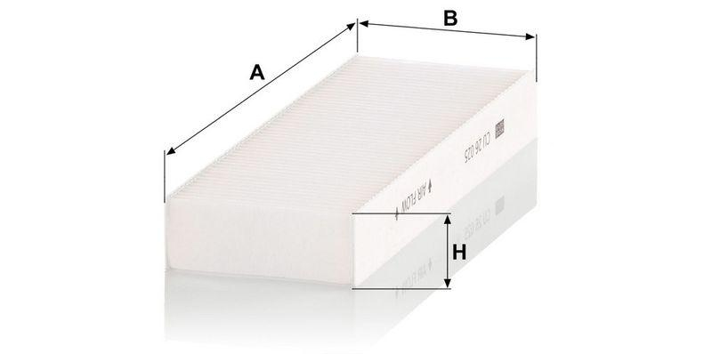 MANN-FILTER CU 26 025-2 Innenraumluftfilter f&uuml;r PSA