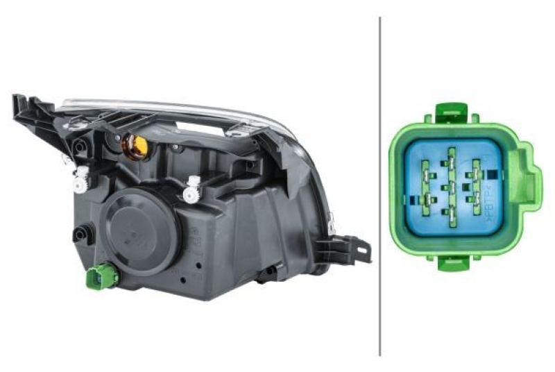 HELLA 1ED 247 026-251 Heckscheinwerfer links Halogen FORD