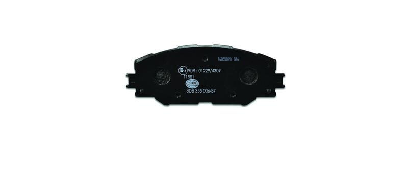 HELLA 8DB 355 006-871 Bremsbelagsatz, Scheibenbremsbelag f&uuml;r TOYOTA