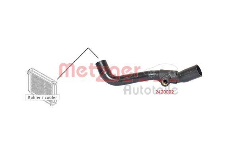 METZGER 2420092 K&uuml;hlerschlauch f&uuml;r FORD