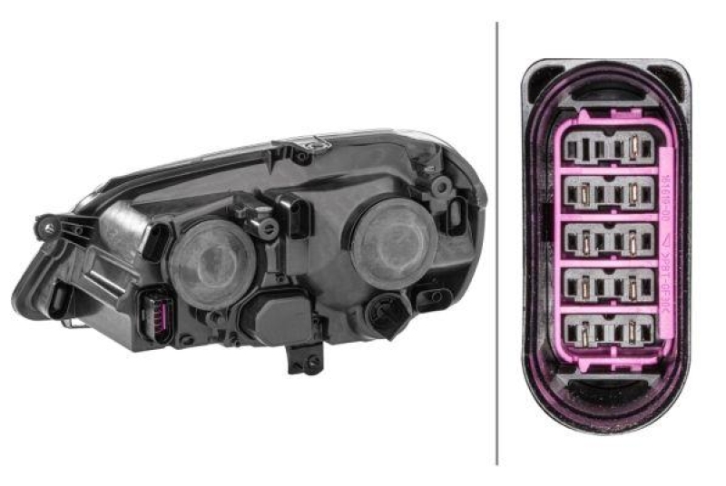 HELLA 1EE 247 019-181 Heckscheinwerfer rechts Halogen VW