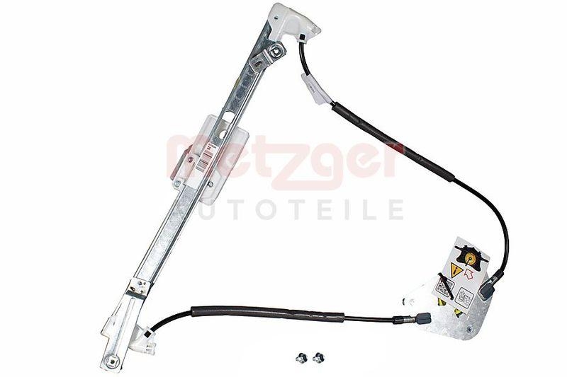 METZGER 2160571 Fensterheber Ohne Motor für VW hinten links
