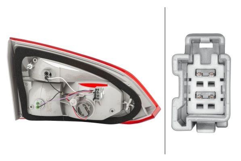 HELLA 2TP 354 995-101 Heckleuchte, rechts, 12 V f&uuml;r FORD