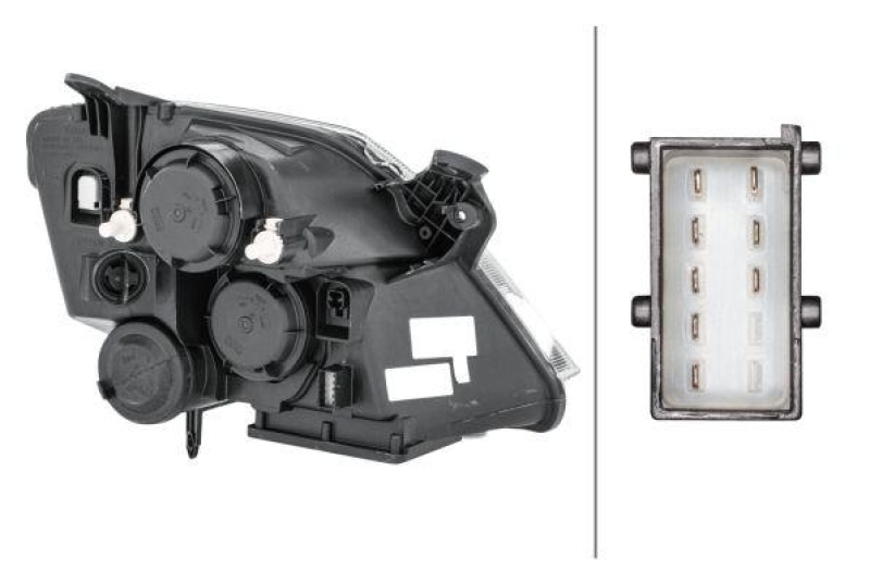 HELLA 1EE 354 535-011 Heckscheinwerfer links Halogen OPEL