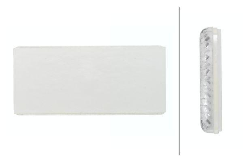 HELLA 8RA 004 412-011 Rückstrahler Rechteck