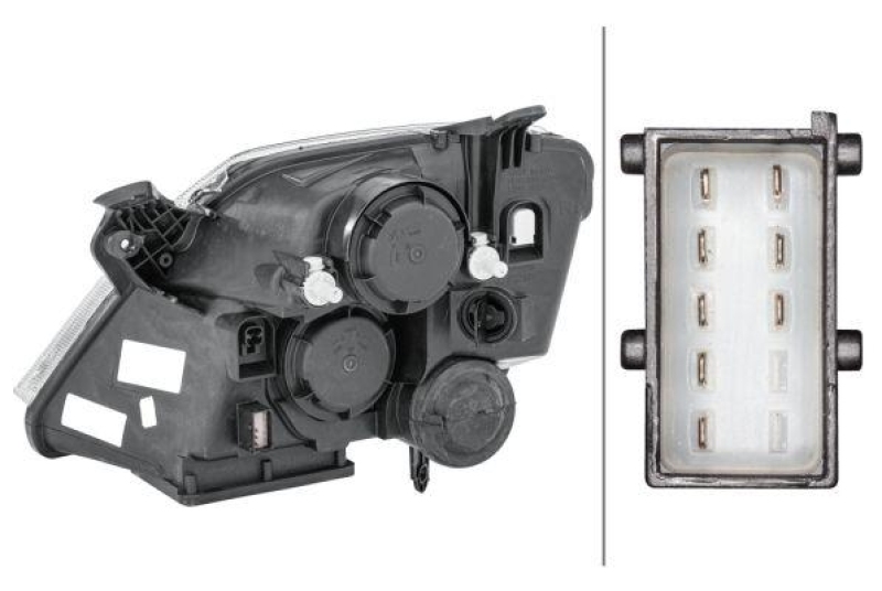 HELLA 1EE 354 535-021 Heckscheinwerfer rechts Halogen OPEL