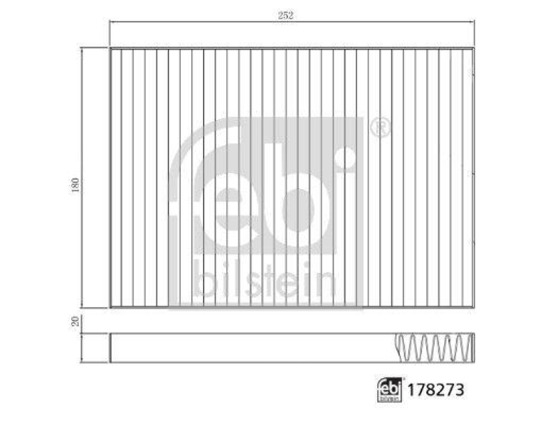 FEBI BILSTEIN 178273 Innenraumfilter für Tesla