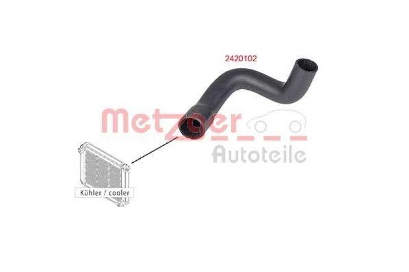 METZGER 2420102 K&uuml;hlerschlauch f&uuml;r FORD