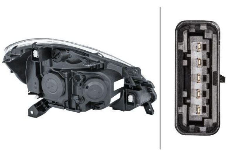 HELLA 1EE 354 536-011 Heckscheinwerfer links Halogen RENAULT