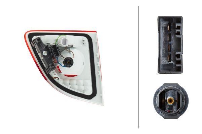 HELLA 2TZ 009 427-121 Heckleuchte rechts Halogen BMW