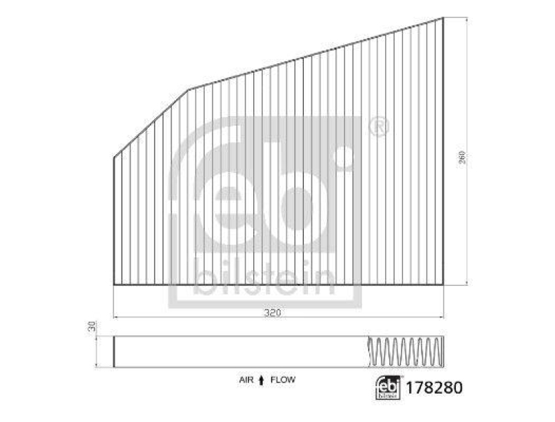 FEBI BILSTEIN 178280 Innenraumfilter f&uuml;r Tesla