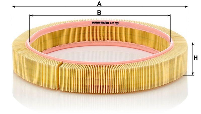 MANN-FILTER C 41 123 Luftfilter f&uuml;r Mercedes-Benz