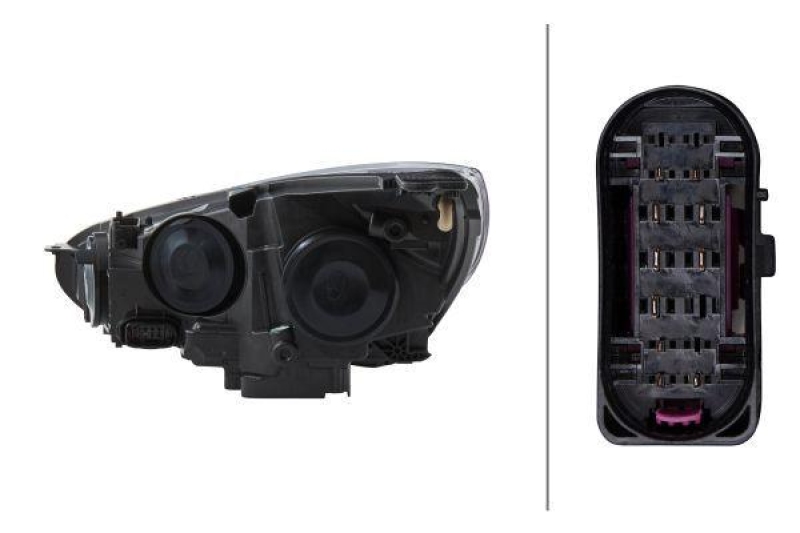 HELLA 1EE 354 827-061 Heckscheinwerfer rechts Halogen FORD