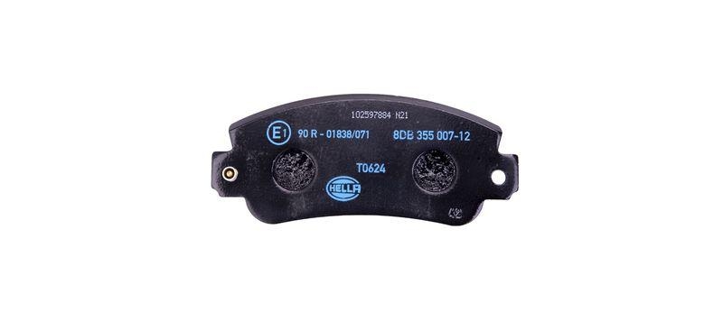 HELLA 8DB 355 007-121 Bremsbelagsatz, Scheibenbremsbelag f&uuml;r FIAT/SEAT/LANCIA