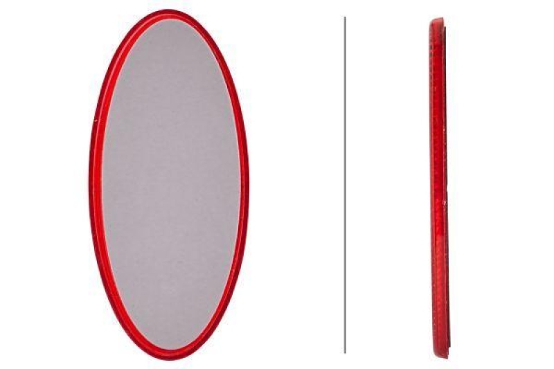 HELLA 8RA 343 160-002 Rückstrahler oval