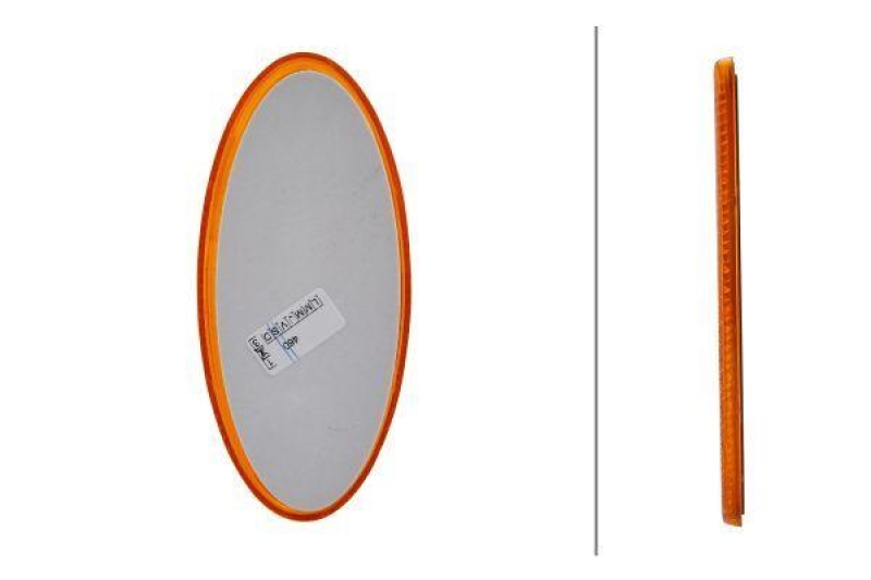 HELLA 8RA 343 160-022 Rückstrahler oval