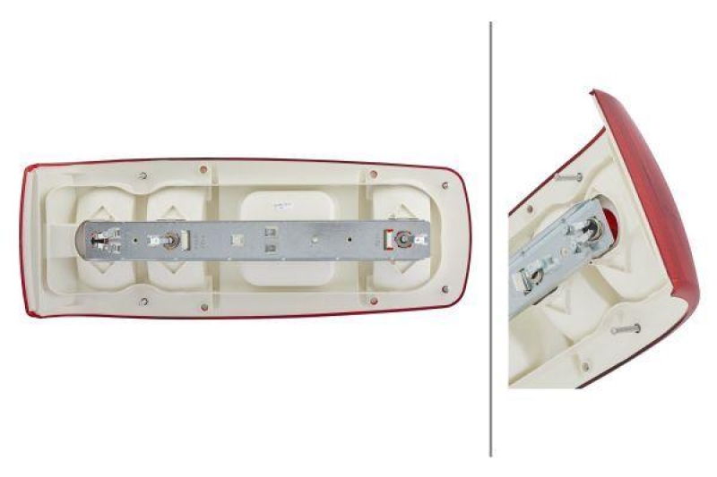 HELLA 2VA 007 502-021 Heckleuchte Caraluna I Halogen