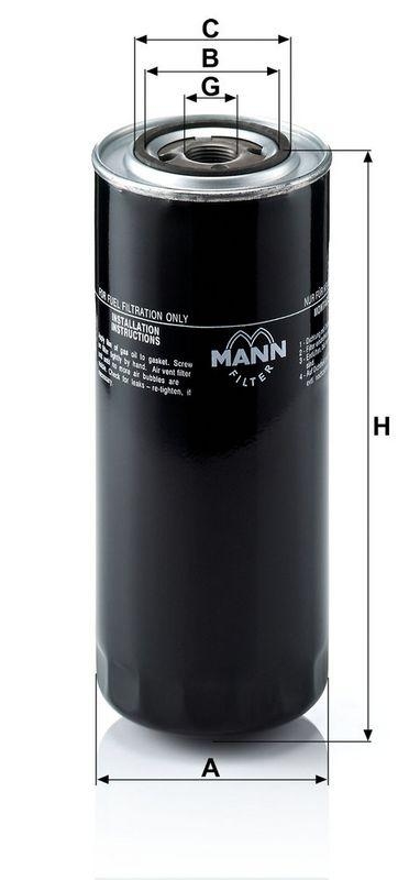 MANN-FILTER WK 11 102/5 Kraftstoffilter f&uuml;r Caterpillar