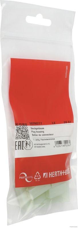 HERTH+BUSS 50290277 Steckgeh&auml;use 1-polig, Flachsteckh&uuml;lse