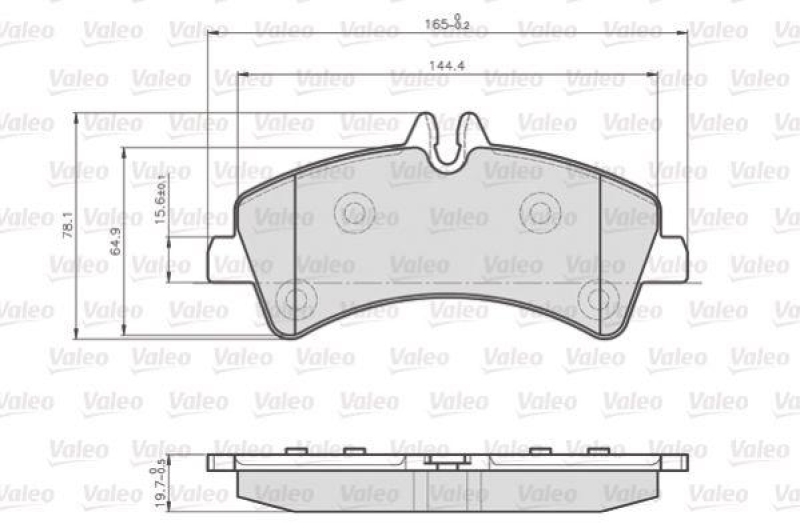 VALEO 873190 LCV Bremsbelagsatz