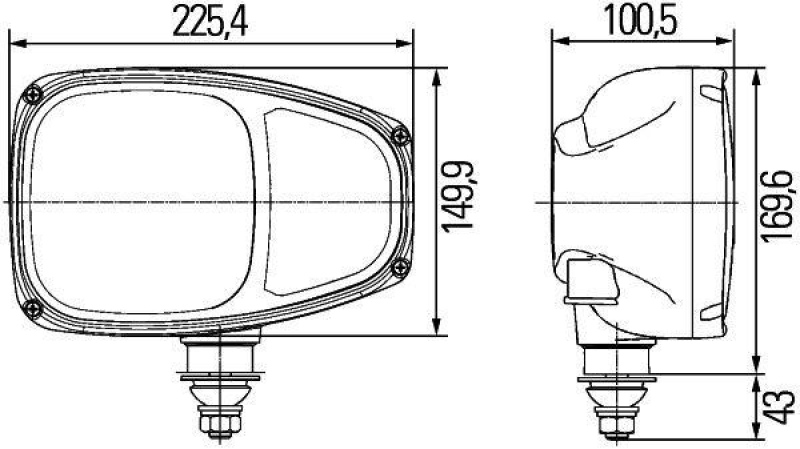 HELLA 1EE 996 174-391 Heckscheinwerfer Combi 220 Halogen