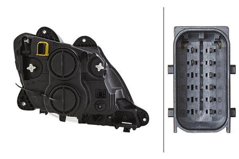 HELLA 1ED 010 116-511 Heckscheinwerfer links Halogen DAF