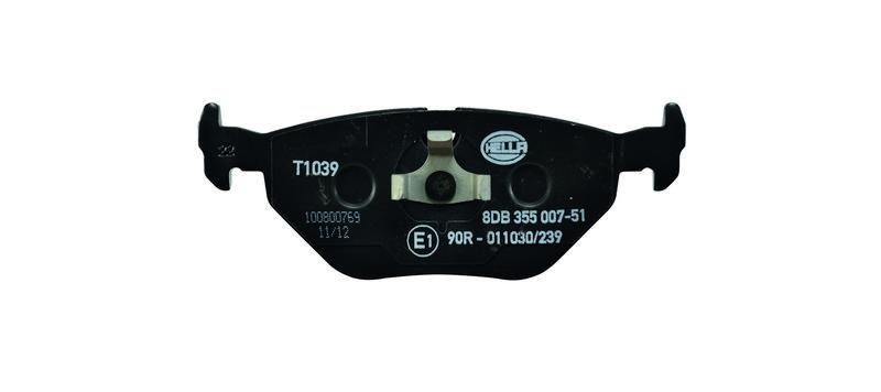 HELLA 8DB 355 007-511 Bremsbelagsatz, Scheibenbremsbelag f&uuml;r BMW