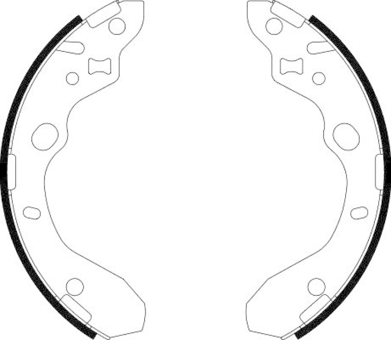 HELLA 8DB 355 002-551 Bremsbackensatz für MAZDA