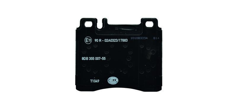 HELLA 8DB 355 007-551 Bremsbelagsatz, Scheibenbremsbelag f&uuml;r MB