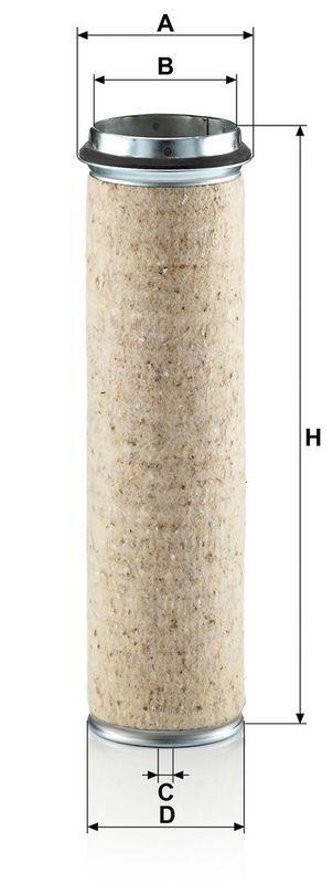 MANN-FILTER CF 1000 Sekund&auml;rluftfilter f&uuml;r Deutz/Fahr/KHD