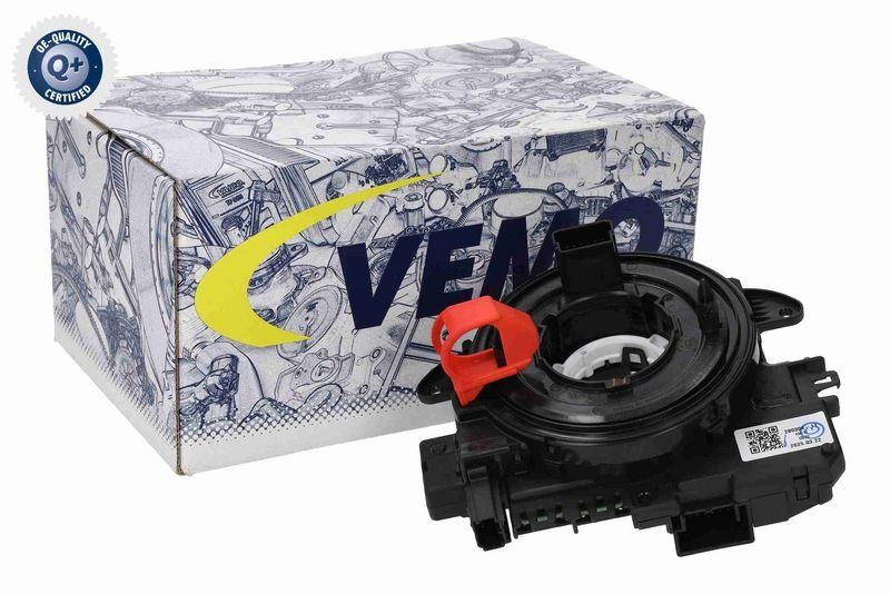 VEMO V10-72-0201 Wickelfeder, Airbag mit Schleifring und Lenkwinkelsensor für VW