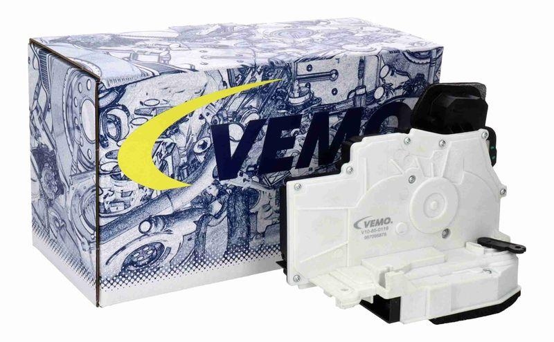 VEMO V10-85-0119 T&uuml;rschloss links hinten, Zentralverriegelung "Keyle f&uuml;r VW