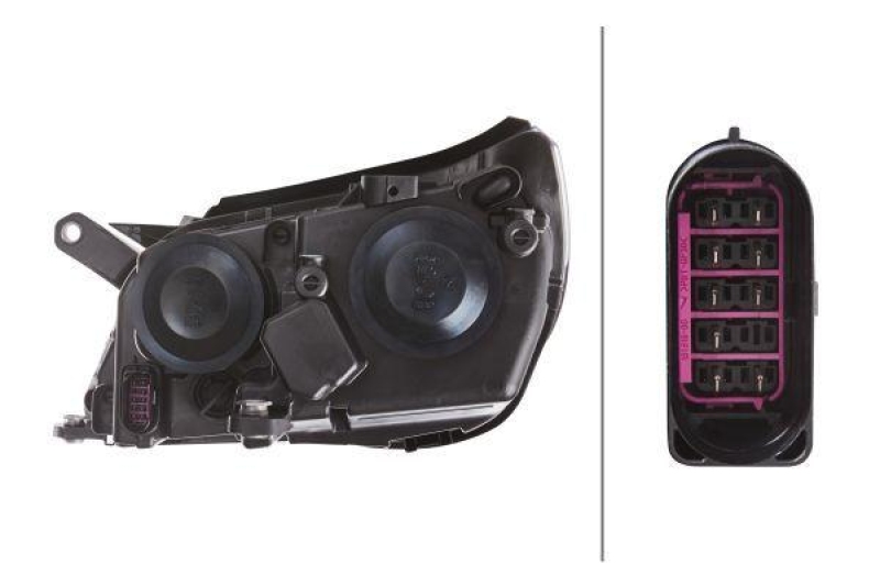 HELLA 1ED 247 038-221 Heckscheinwerfer rechts Halogen VW