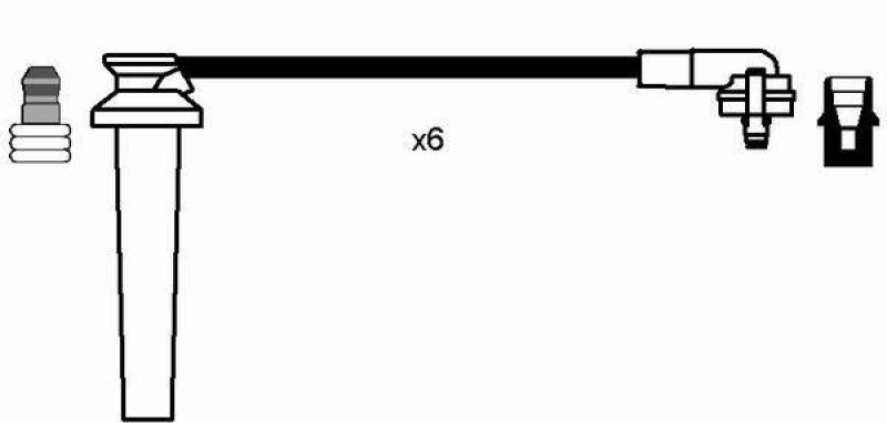 NGK 7701 Z&uuml;ndleitungssatz RC-FD1204 |Z&uuml;ndkabel