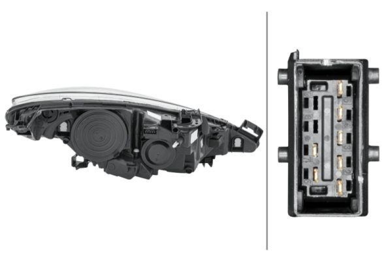 HELLA 1EF 354 533-011 Heckscheinwerfer links Halogen PEUGEOT