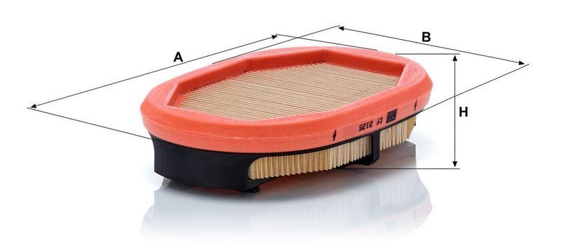 MANN-FILTER CF 2125 Sekund&auml;rluftfilter f&uuml;r CompacPlus
