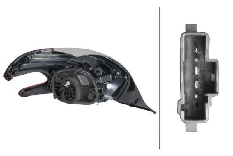 HELLA 2SK 354 834-021 Heckleuchte rechts Hybrid PEUGEOT