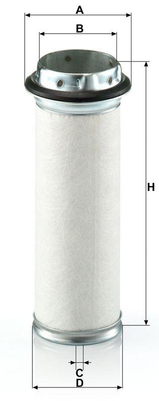 MANN-FILTER CF 711 Sekund&auml;rluftfilter f&uuml;r Deutz/Fahr/KHD