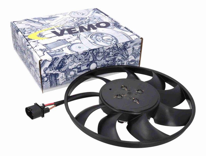 VEMO V15-01-1943 L&uuml;fter, Motork&uuml;hlung 12V 400W 370mm f&uuml;r VW