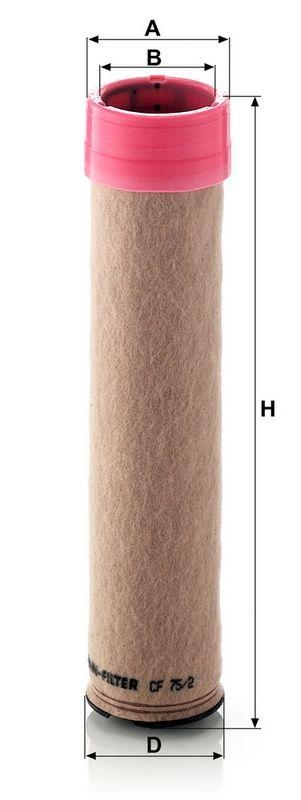 MANN-FILTER CF 75/2 Sekund&auml;rluftfilter f&uuml;r Caterpillar