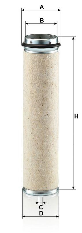 MANN-FILTER CF 800 Sekund&auml;rluftfilter f&uuml;r Deutz/Fahr/KHD