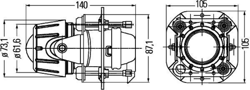 HELLA 1NL 008 090-507 Nebelscheinwerfer Premium 50 Halogen