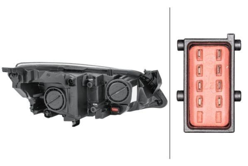 HELLA 1EG 010 011-351 Heckscheinwerfer links Halogen OPEL
