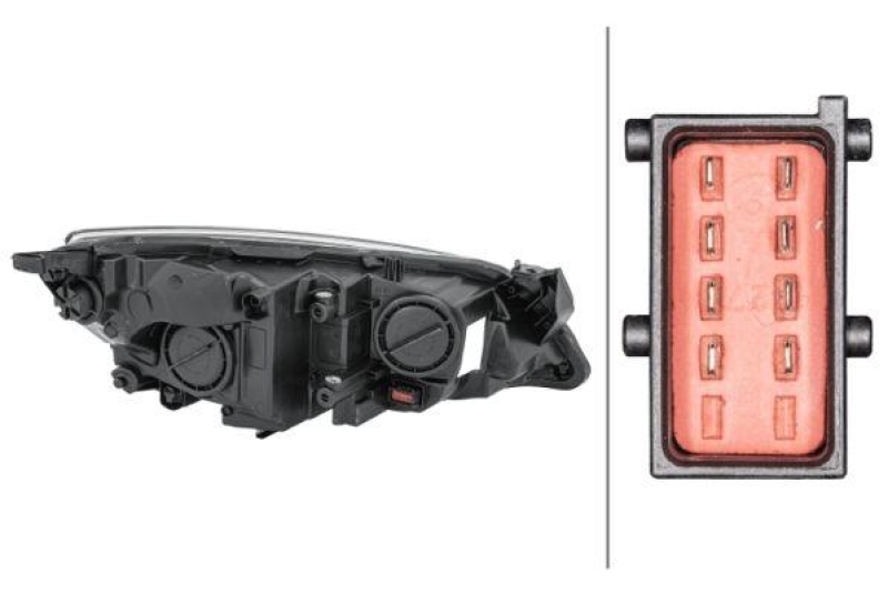 HELLA 1EG 010 011-371 Heckscheinwerfer links Halogen OPEL