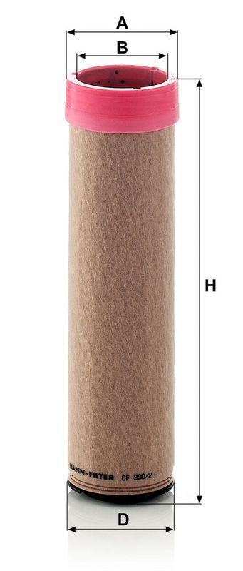 MANN-FILTER CF 990/2 Sekund&auml;rluftfilter f&uuml;r Case New Holland